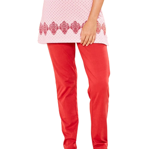 Conjuntos de Pijamas de Algodón de Primera Calidad para Mujer, Ropa de Dormir Transpirable de Algodón Orgánico Suave, Proveedor Mayorista - Product Image 6
