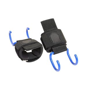 Crochets de musculation double pour les mains, en acier robuste, rembourrés en néoprène, sangles de poignet réglables pour la force athlétique, personnalisables OEM - Product Image 5