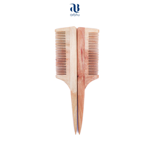 Peigne à dents larges en bambou naturel, antistatique, en bois, pour le massage du cuir chevelier, démêlant les cheveux - Product Image 1