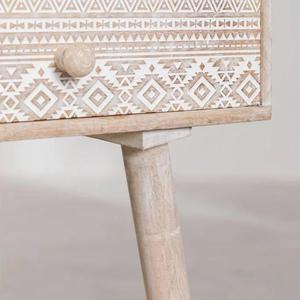 Bureau Vandana Hexa Grand en bois de manguier Aveeno (bois massif) - Product Image 6