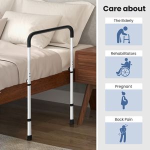 Sponda di Supporto Regolabile per Letto, Dispositivo Assistente per la Prevenzione delle Cadute - Product Image 1