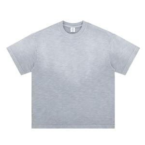 เสื้อยืดและกางเกงขาสั้นชุดเซ็ตผู้ชาย ผ้าฝ้ายถัก 100% ขายส่ง สไตล์ลำลอง สปอร์ต แห้งเร็ว ชุดสองชิ้น - Product Image 1