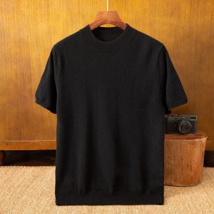 T-shirt formel à manches courtes et col rond pour homme BlanqWear, 100 % coton 200g, antibactérien, séchage rapide, écologique, personnalisable, coupe ample - Product Image 3