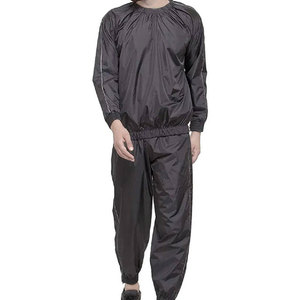 Combinaison de sauna pour hommes en fibre de polyester légère, respirante et de haute qualité, sur mesure, à prix de gros et faible MOQ, pour hôtel - Product Image 1