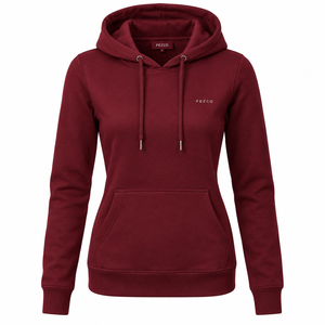 เสื้อฮู้ดผู้หญิงผ้าฝ้าย 100% สีพื้น แขนยาว ระบายอากาศได้ดี - Product Image 2