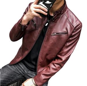 Chaquetas de cuero para hombre de búfalo de piel de vaca genuina de diseño totalmente personalizado hechas en Sialkot Pakistán - Product Image 4