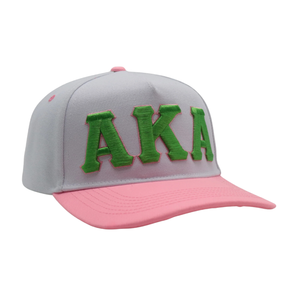 Casquette Snapback AKA Letters, couleur gris rose, brodée, réglable, à visière plate, casquette de baseball unisexe, mode décontractée - Product Image 4