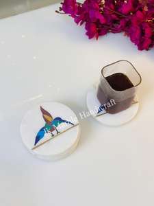 แผ่นรองแก้วหินอ่อนลายดอกไม้ งานแฮนด์เมด คุณภาพดี ดีไซน์ไม่ซ้ำใคร  ธีมทางศาสนา สำหรับใช้ในห้องรับประทานอาหารและห้องครัว ขายส่ง ราคาดีที่สุด - Product Image 6