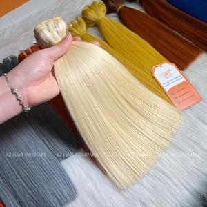 Qualité des cheveux bruts non traités du Vietnam Paquets de cheveux humains droits colorés Double Machine Trame Extensions de cheveux - Product Image 6