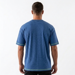 Neck 100% cotton Over Size T-shirts loose fit, printed Custom Over Size T-shirts Men Cotton Heavyweight <b>Plain</b> Oversized Mock - Product Image 2