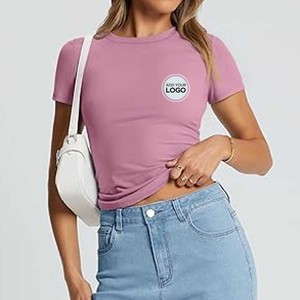 เสื้อยืดแขนสั้นผู้หญิง ผ้าผสมโพลีคอตตอน - Product Image 5