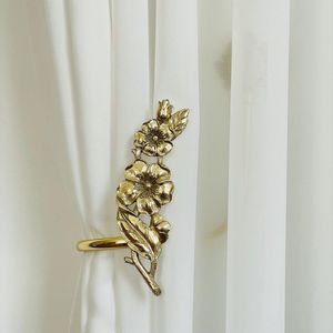 Attache de rideau haut de gamme en métal, attache de rideau de luxe, support de rideau de fenêtre pour maison et hôtel, en laiton et aluminium - Product Image 1