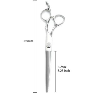 Professional Hairdressing Scissors 6.5 Inch Stainless Steel <b>Long</b> <b>Handle</b> Right Handed Salon <b>Shears</b> Sharp Blade - Product Image 4