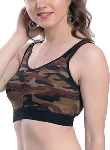 Sujetador Deportivo Sin Costuras para Mujer, Talla Grande, Cobertura Completa, con Logotipo Frontal, Diseño Transpirable, para Yoga - Product Image 5