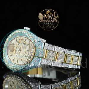 Montre mécanique de luxe pour homme Iced Diamond, 40 mm, bracelet en acier inoxydable, cadran analogique, verre saphir, lumineuse, haute qualité, tendance - Product Image 4