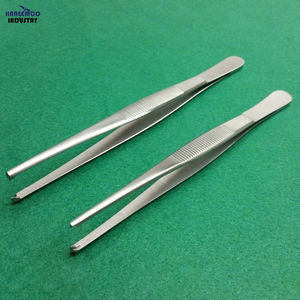 Pinzas quirúrgicas manuales de pulgar de grado premium surtidas, 1x2 dientes, 5.5''+6'', con certificación CE - Product Image 1