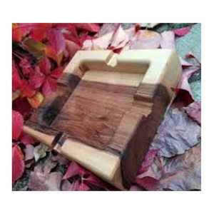 Handmade Aluminum Smokeless Ashtray Rustic American Style Home Decor 4x4x2 Inches Premium Handcrafted Smoking Accessory - Product Image 1