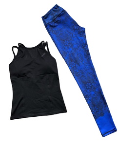 Conjunto de ropa de entrenamiento para mujer, ropa de gimnasio y Yoga para Fitness, camisa y mallas con diseño bonito para deportes y ropa informal - Product Image 1