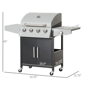 Barbecue à gaz d'extérieur, brûleur pratique pour la cuisson en plein air - Product Image 6