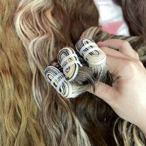 ¡TOP CHOICE 2024! Extensión de pelo de trama ondulada de color natural pelo vietnamita crudo calidad de lujo de fábrica listo para enviar - Product Image 3