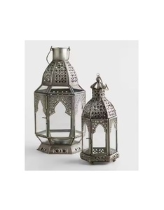 Vintage Moroccan Metal Candle <b>Lantern</b> Antique <b>Black</b> Finish Hanging & Tabletop Decor Indoor Outdoor Decorative <b>Lantern</b> For Sale - Product Image 1