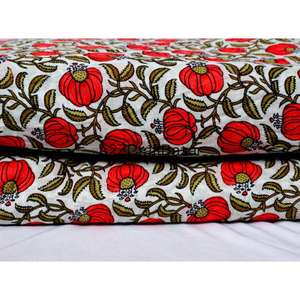 Tela 100% Algodón, Hecha a Mano en India, Estampada con Bloques de Jaipur Sanganeri, Transpirable, Ecológica, Ligera, para Niñas - Product Image 1