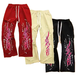 Pantalon de survêtement respirant et décontracté pour hommes, conception OEM, tailles plus, couleurs unies, personnalisable - Product Image 1