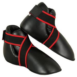 Logo personnalisé Kickboxing Foot Protège-pieds ITF Arts Martiaux Taekwondo Kick Training Sparring Cut Boots - Product Image 1