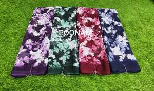 Atractivo sari de georgette con estampado de rayos solares, sari moderno de moda étnica, proveedor mayorista de sari para exportación a granel - Product Image 5