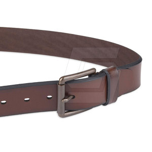 Ceinture en cuir décontractée pour homme de qualité supérieure, en cuir de vachette souple et respirant, avec boucle en cuivre massif, écologique et durable, idéale pour un usage quotidien - Product Image 3