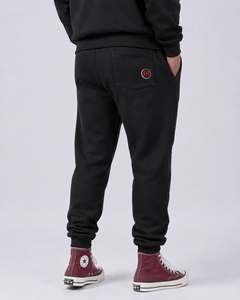 Pantalones Deportivos Negros de Algodón para Hombre Fly Humble, Cintura Elástica, Casuales, con Bolsillo con Logotipo, para Otoño, Precio al por Mayor con Personalización - Product Image 4