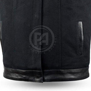 Chaleco de cuero para hombre, estilo motero, con ajuste cómodo para montar en moto, viajar, actividades al aire libre y uso diario. - Product Image 4