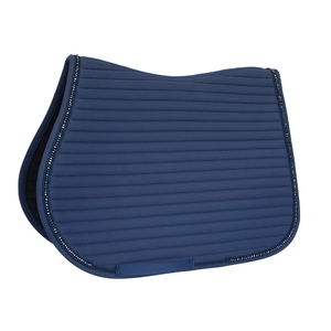 Tapis de selle matelassé de haute qualité pour cheval, bordure blanche, séchage rapide, respirant, réversible, antibactérien, sans couture, ajustable pour l'équitation - Product Image 2