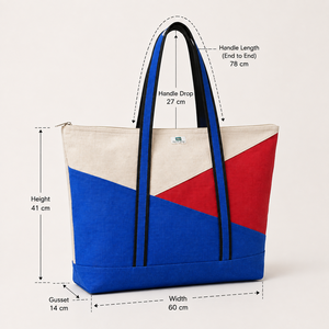 <b>Large</b> Colorblock Dyed Jute <b>Beach</b> Tote <b>Bag</b> 60x41x14cm Reusable Custom Logo Wholesale Private Label OEM ODM Manufacturer Exporter - Product Image 3