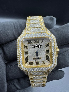 Reloj de Lujo Moderno para Mujer con Moissanita, Acero Inoxidable, Analógico, Vintage, Estilo Hip Hop, Deportivo, de Negocios, con Fecha Automática, Movimiento Mecánico, 41 mm - Product Image 4