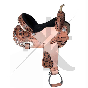 Selle de Cheval Western Premium en Cuir pour Barrel Racing, Équitation de Ranch et Trail – Équipement Équestre de Luxe pour Sports Équestres - Product Image 4