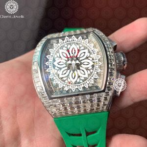 Montre de luxe en acier inoxydable Charm, boîtier carré 40 mm, mouvement mécanique analogique, résistance à l'eau 10 bars, bijoux de mode pour homme - Product Image 2
