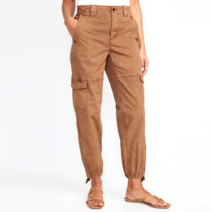 Pantalones Cargo Holgados para Mujer, Hechos a Medida, al por Mayor, con 6 Bolsillos con Cremallera, Ajustables, OEM - Product Image 1