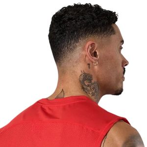 Débardeur de sport rouge sans manches pour homme – Idéal pour la gym, l'entraînement et le fitness - Product Image 3