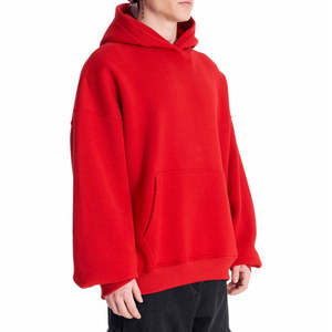 Sweat à capuche polaire épais coupe classique personnalisé 2025 2026 en mélange de coton écologique grande taille pour homme – Service OEM - Product Image 4