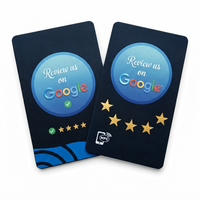 Tarjeta NFC sin Contacto de PVC T5577, Tarjeta de Revisión de Google RFID, Tarjeta de Pago con Código QR Personalizada OEM ODM, Solución de Marketing Empresarial, Resistente al Agua