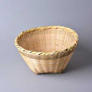 Panier de rangement en bambou naturel, panier tissé à la main pour la cuisine, les fruits, le pain, l'organisation de la maison, fournisseur en gros - Product Image 1