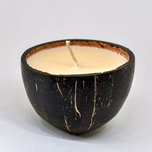 Natural Eco-friendly Coconut Shell <b>Candles</b> Gift <b>Set</b> with Custom Packaging - Product Image 3