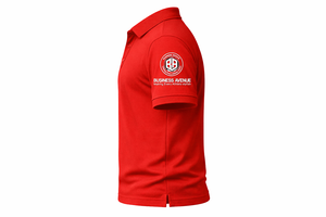 Men's Casual <b>Shirt</b> <b>100</b>% <b>Polyester</b> Jersey Fabric Stand Collar Front Logo Breathable & Lightweight - Product Image 2