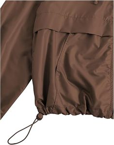 Women's Zip Up Lightweight Windbreaker <b>Jacket</b> Sport Casual Workout Hoodie Outerwear <b>with</b> <b>Pockets</b> Rainy Day Outfits - Product Image 2