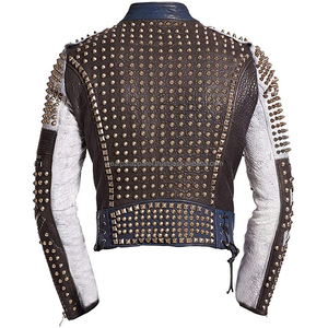 Veste en cuir de mode personnalisée de haute qualité Veste en cuir pour hommes Vente en gros de conception personnalisée - Product Image 3