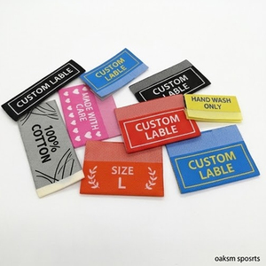 Etiquetas de Ropa Tejidas Personalizadas, Forma Rectangular, Material de Algodón, Impresión por Serigrafía, Etiquetas para Prendas, Coser, Lavables, Borde Cortado con Láser - Product Image 2
