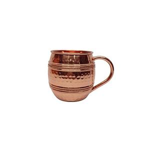 Copper Moscow Mule Mug | Handcrafted Eco-Friendly Shiny Pure Copper Cocktail <b>Beer</b> Mug | Modern Hammered Drinkware for Moscow - Product Image 5