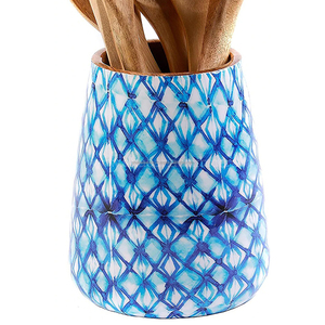 ที่ใส่ช้อนส้อมไม้สำหรับห้องครัวที่เก็บช้อนไม้มะม่วงเป็นมิตรกับสิ่งแวดล้อม - Product Image 5