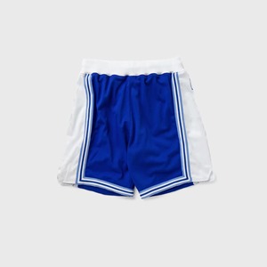 Shorts décontractés pour hommes à taille élastique, couleur unie bleu et blanc, avec bande latérale, respirants, pantalons de sport - Product Image 1
